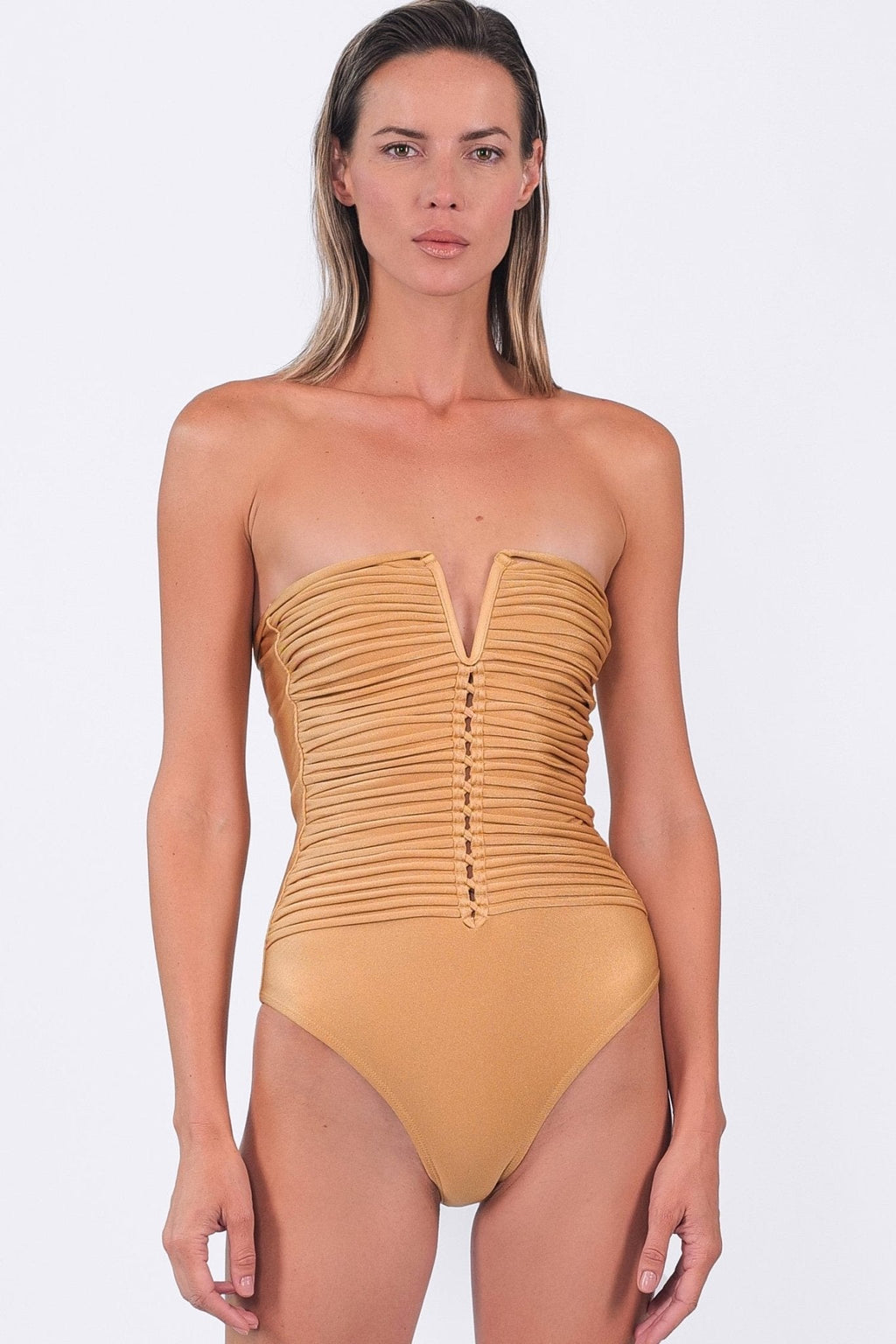 Aphrodite One-piece Macrame Swimsuit One-Piece Chic Resort High-end