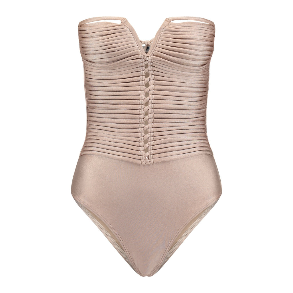 Aphrodite One-piece Macrame Swimsuit One-Piece Chic Resort High-end