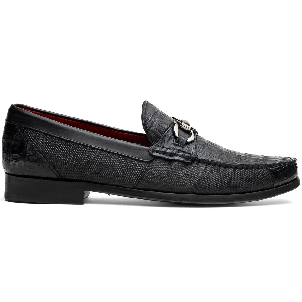 Adro Milano men's Caiman & Lizard skin bit loafers shoes casual dress