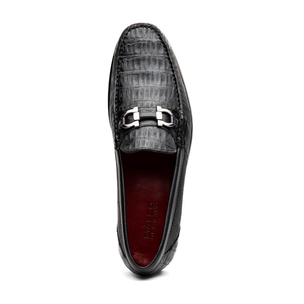 Adro Milano men's Caiman & Lizard skin bit loafers shoes casual dress