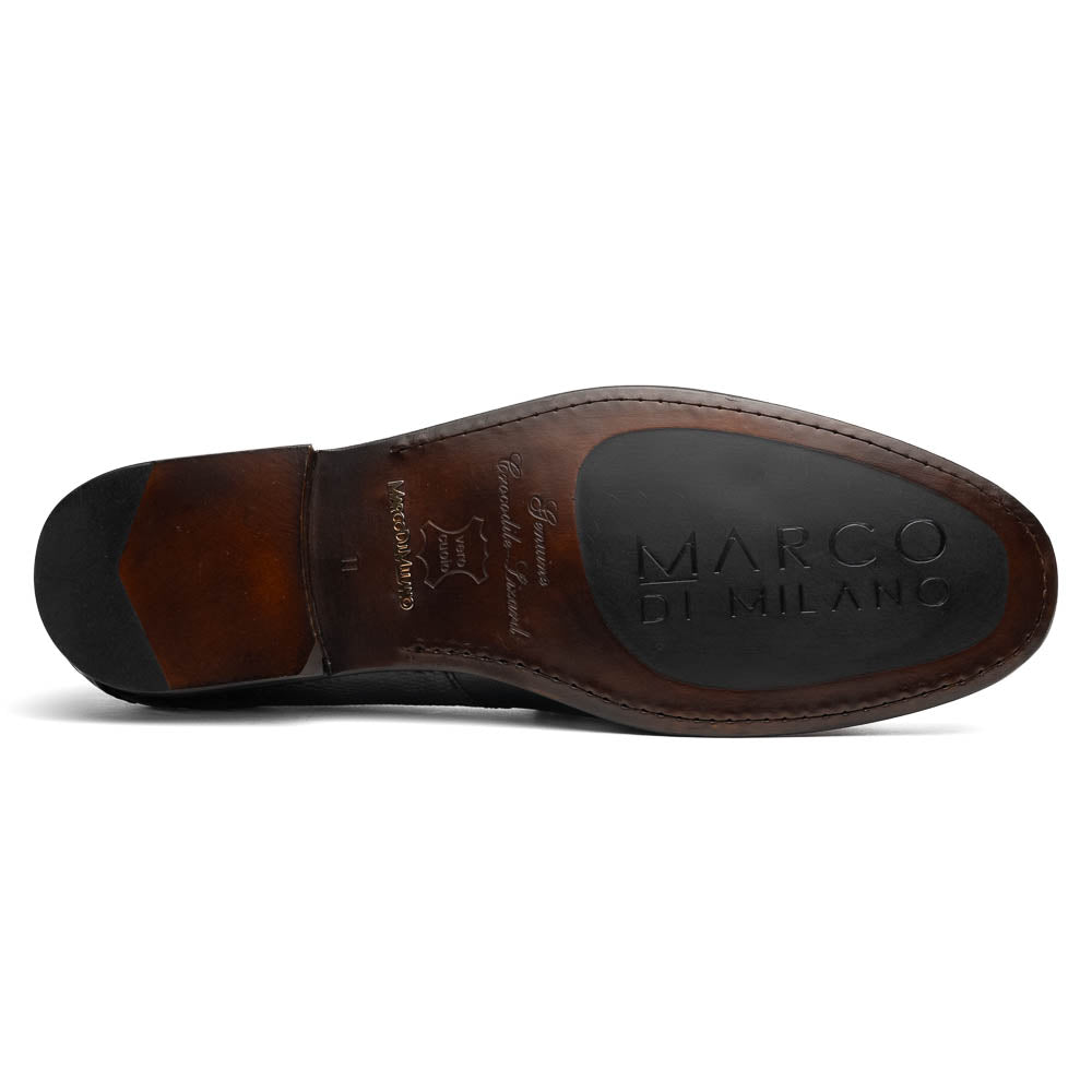 Adro Milano men's Caiman & Lizard skin bit loafers shoes casual dress