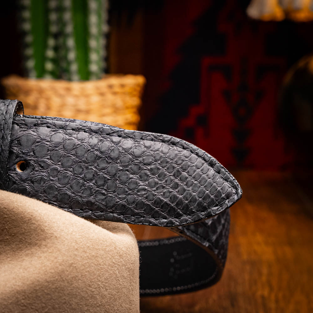 Marco di Milano Arkansas python skin Belt Black