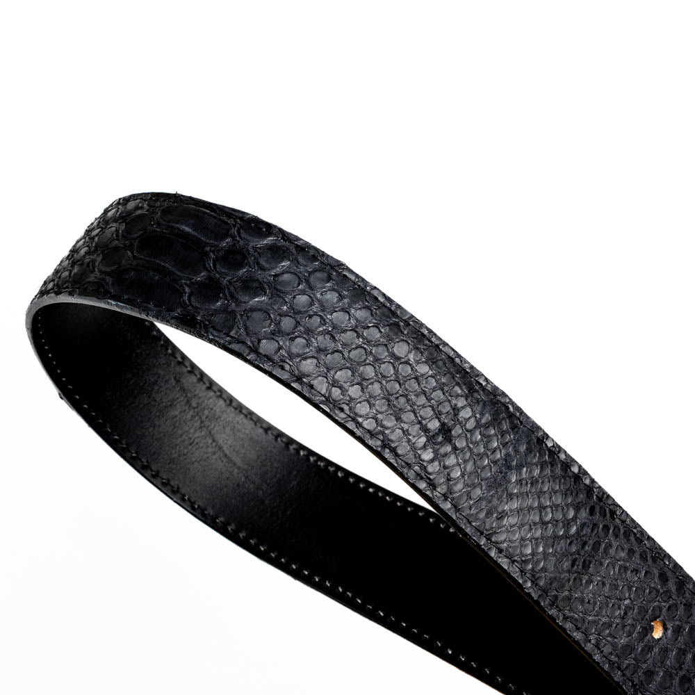 Marco di Milano Arkansas python skin Belt Black