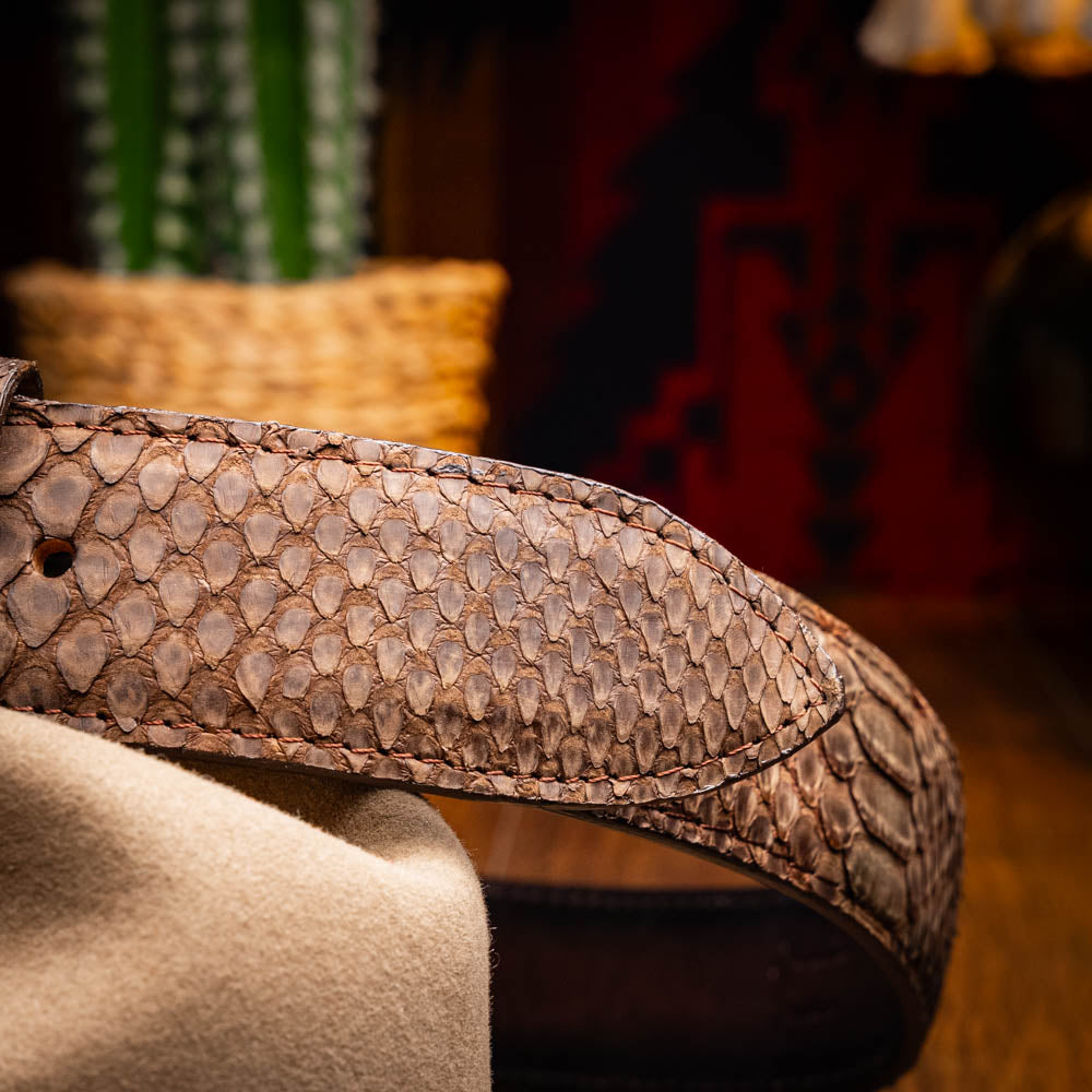 Marco Di Milano Arkansas men's Belt Brown snake skin python