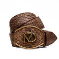 Marco Di Milano Arkansas men's Belt Brown snake skin python