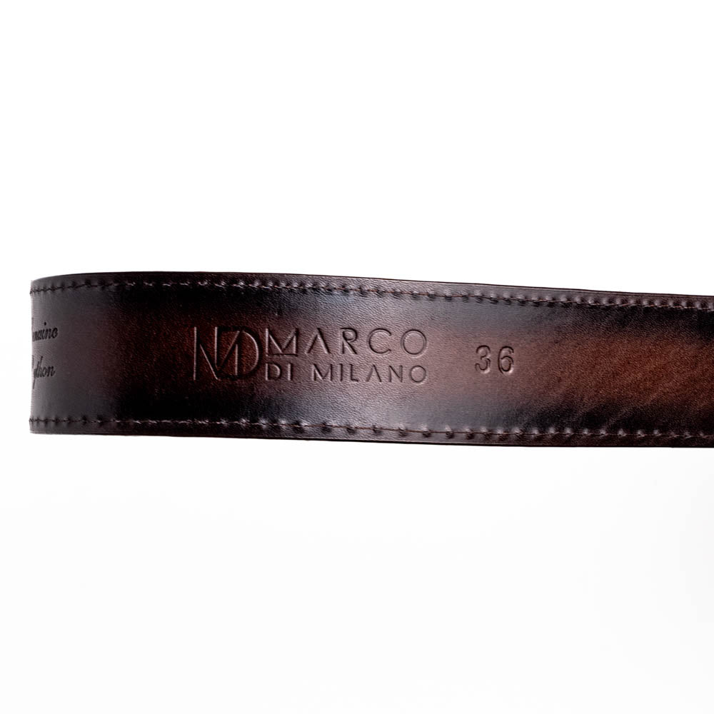 Marco Di Milano Arkansas men's Belt Brown snake skin python