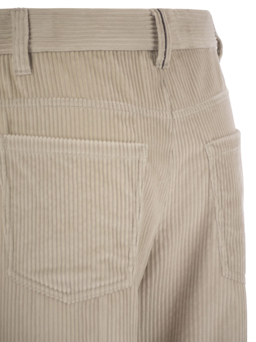Brunello Cucinelli ladies Fluid Corduroy Sartorial Track Trousers wide leg cords pants