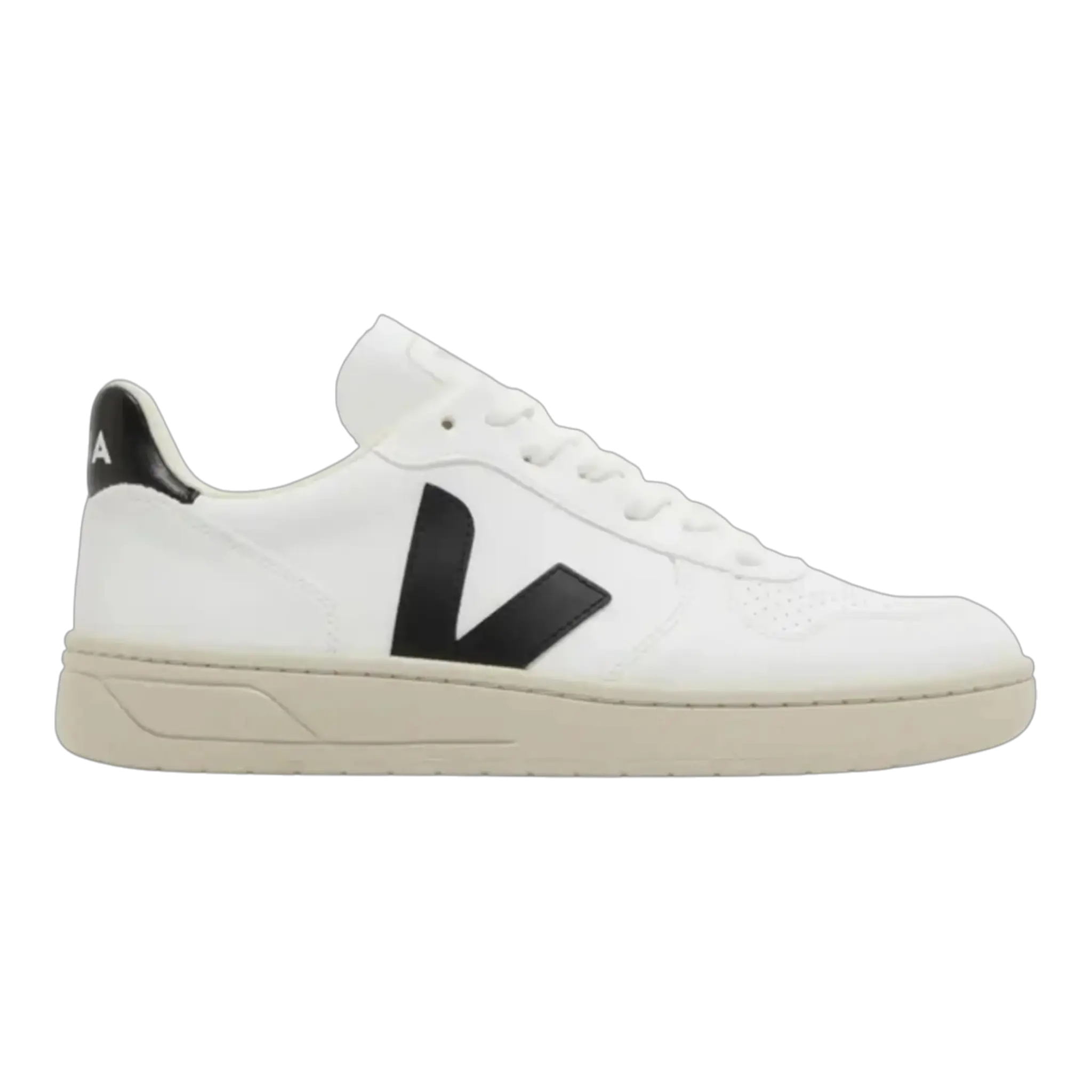 Veja V-10 Ladies White Black Sneakers tennis shoes