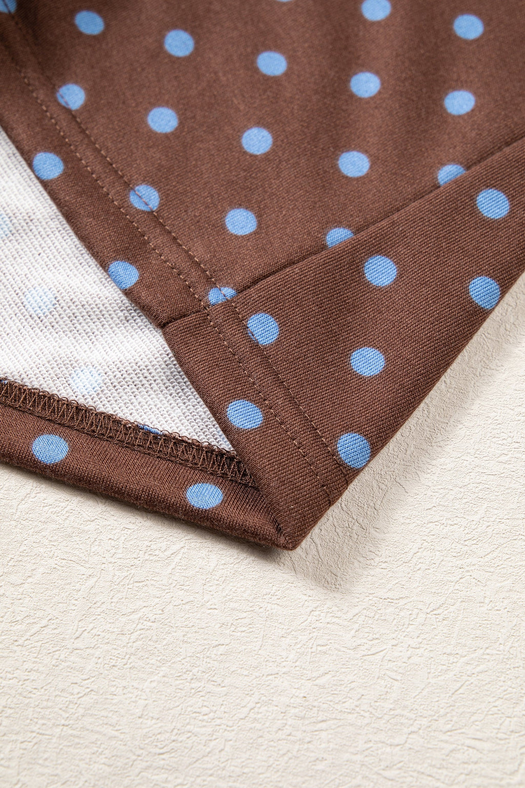 Jane Polka Dot Drawstring Wide Leg Long Sleeve Top Pant Set Outfit