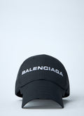 Balenciaga Men's Logo Motif Baseball Cap hat unisex black
