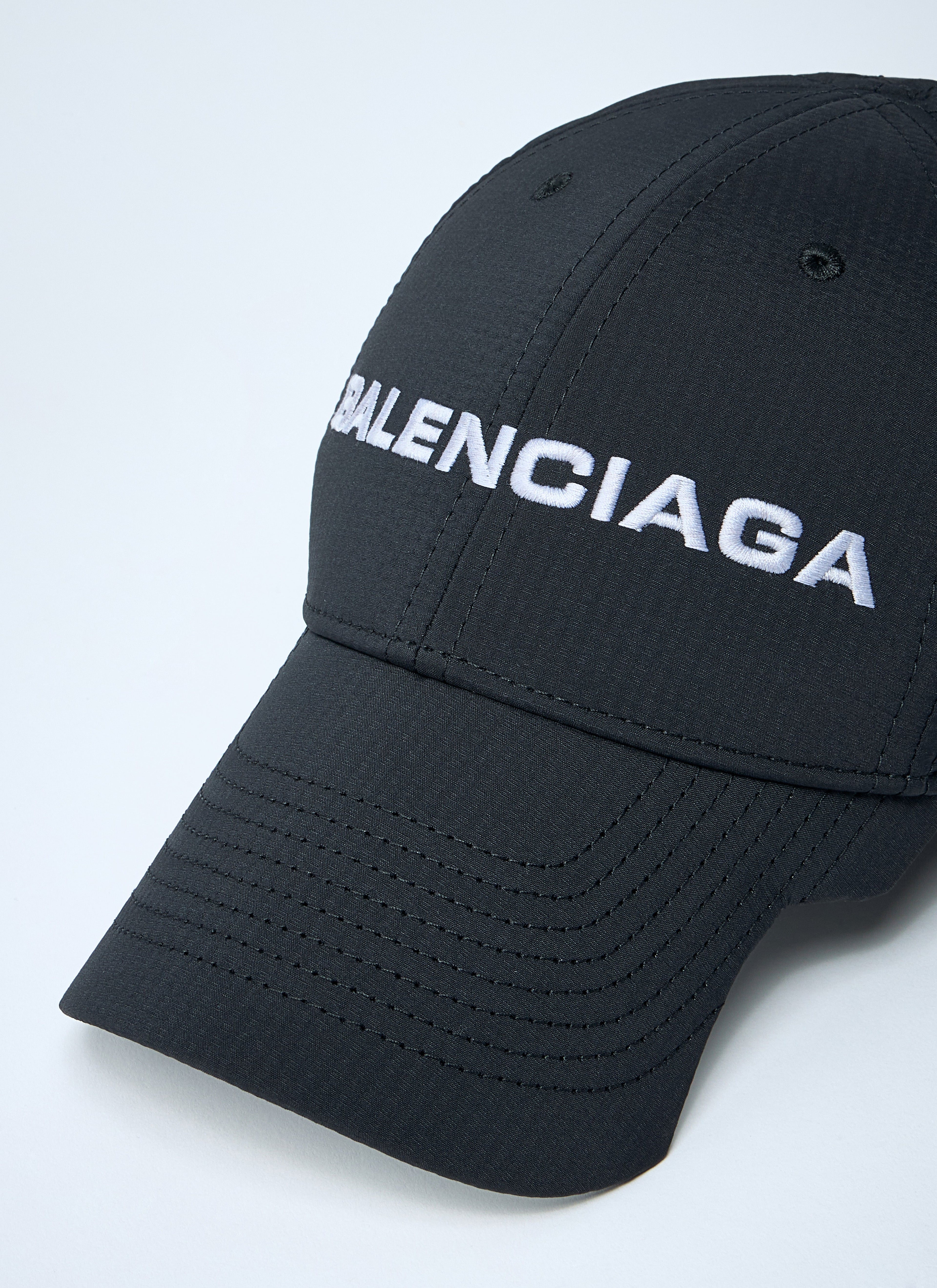 Balenciaga Men's Logo Motif Baseball Cap hat unisex black