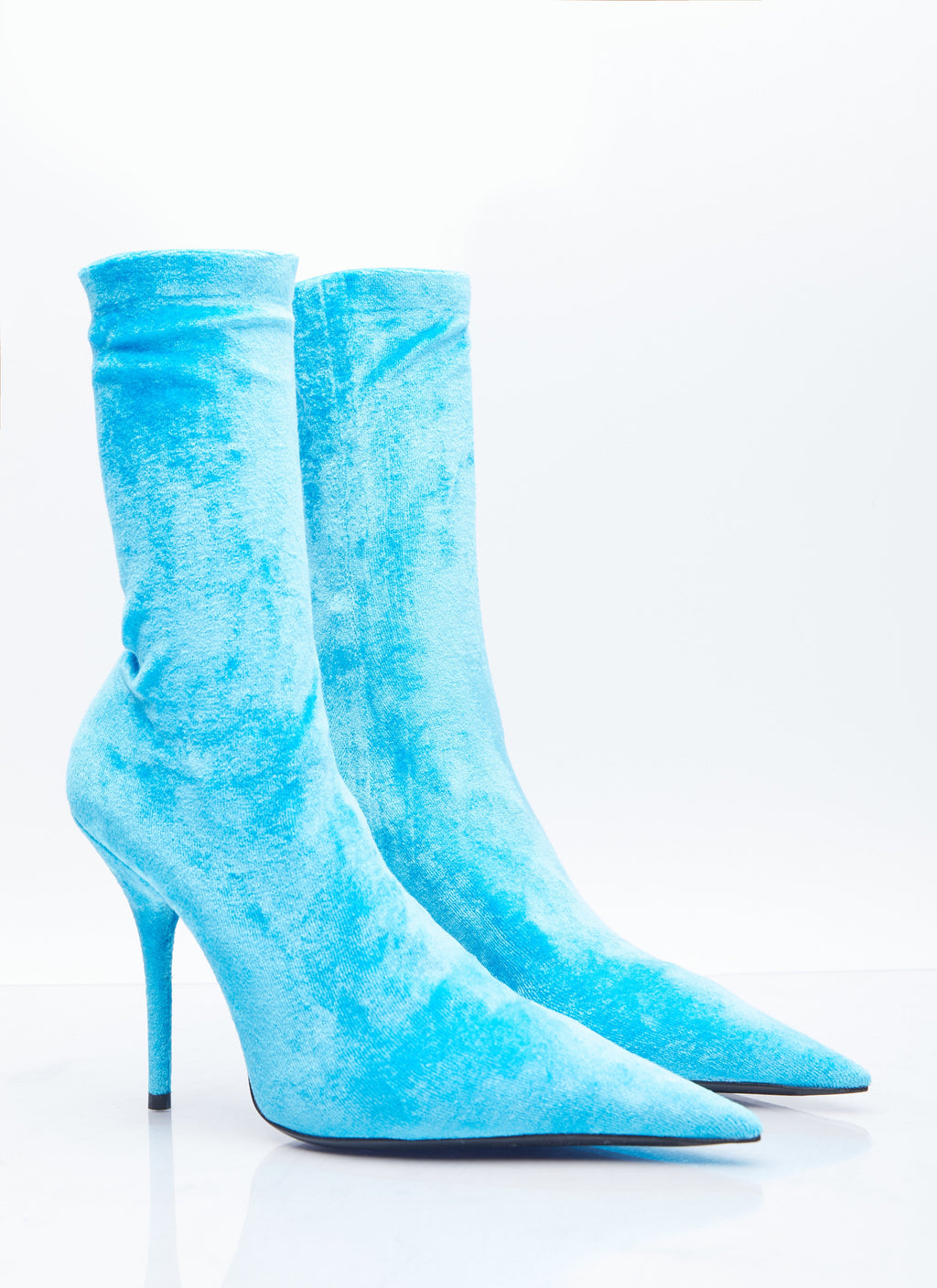 Balenciaga ladies turquoise Knife Boots stiletto heels