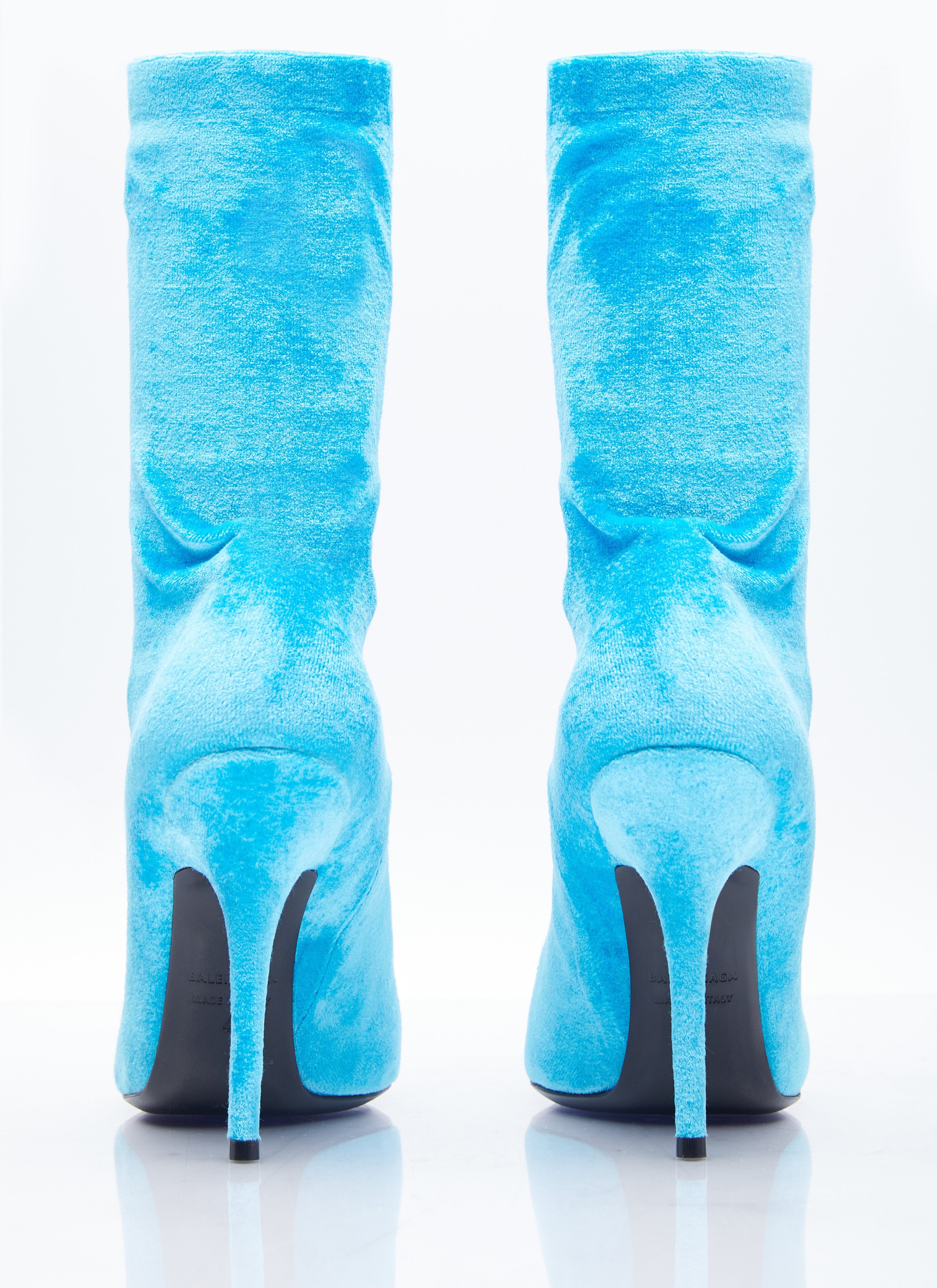 Balenciaga ladies turquoise Knife Boots stiletto heels