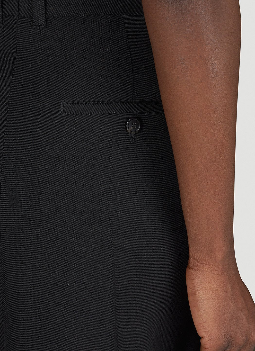 Balenciaga ladies Godet Draped Skirt asymmetric black