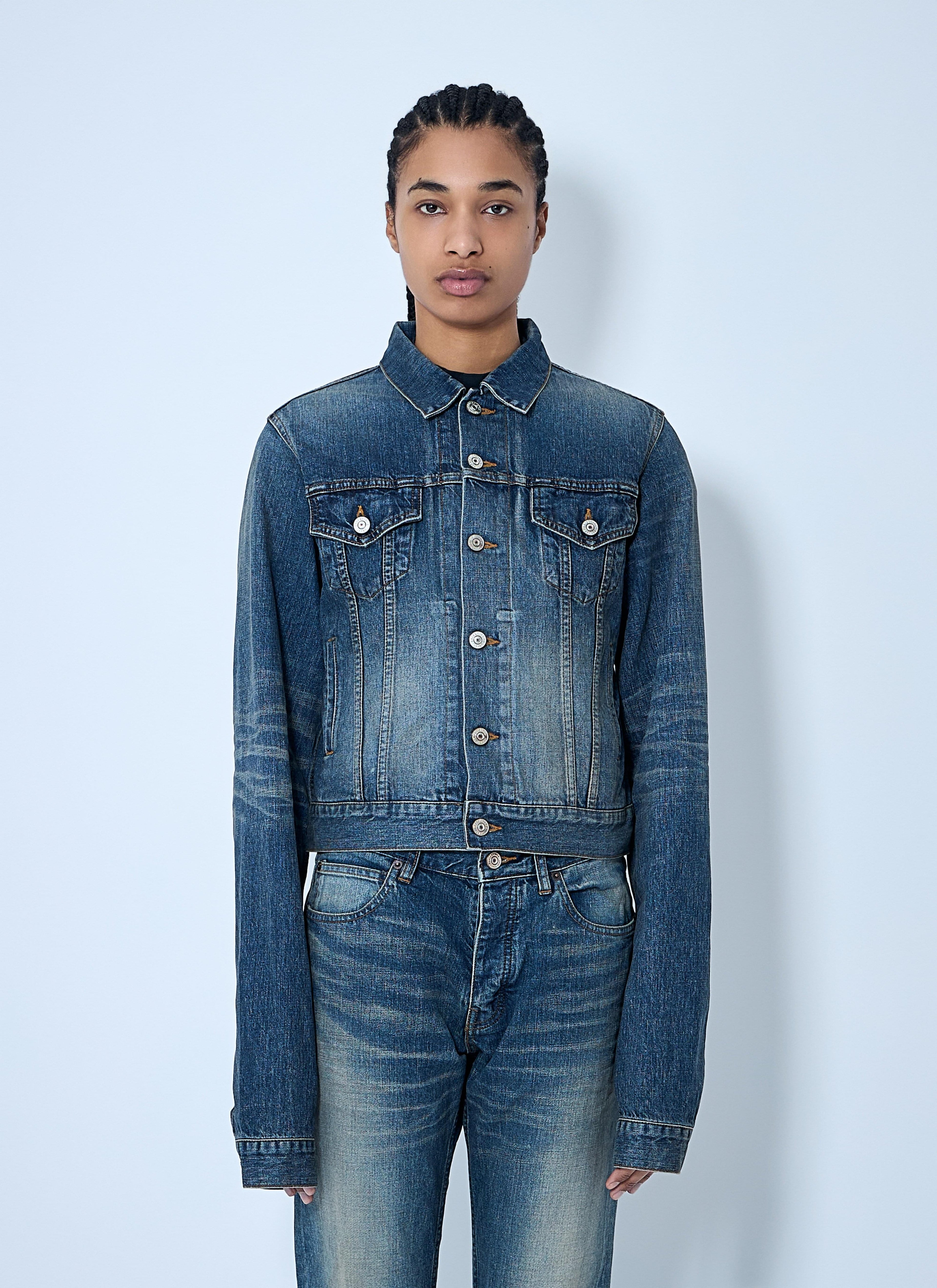 Balenciaga ladies Denim Blue Jean Jacket coat