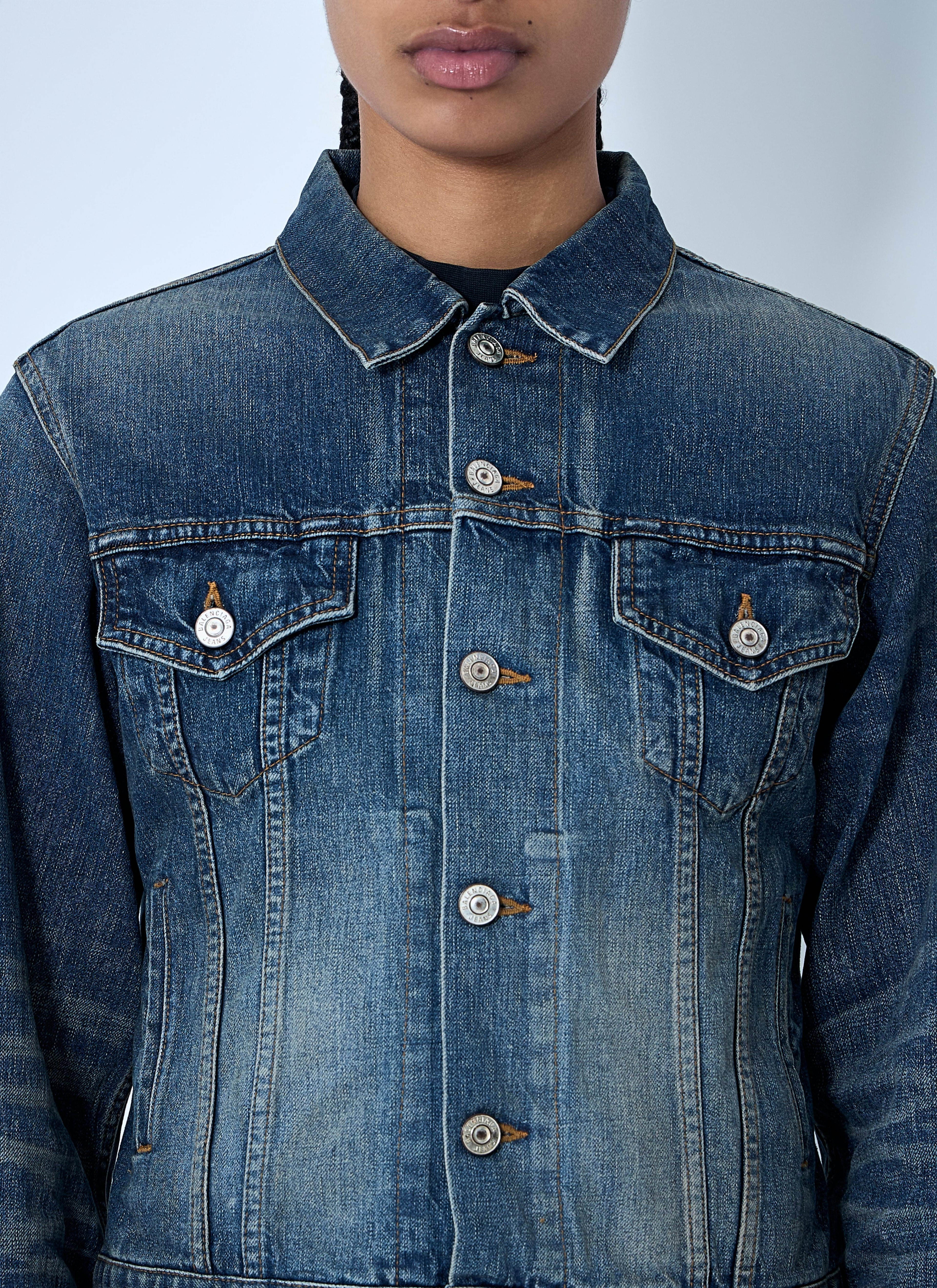 Balenciaga ladies Denim Blue Jean Jacket coat