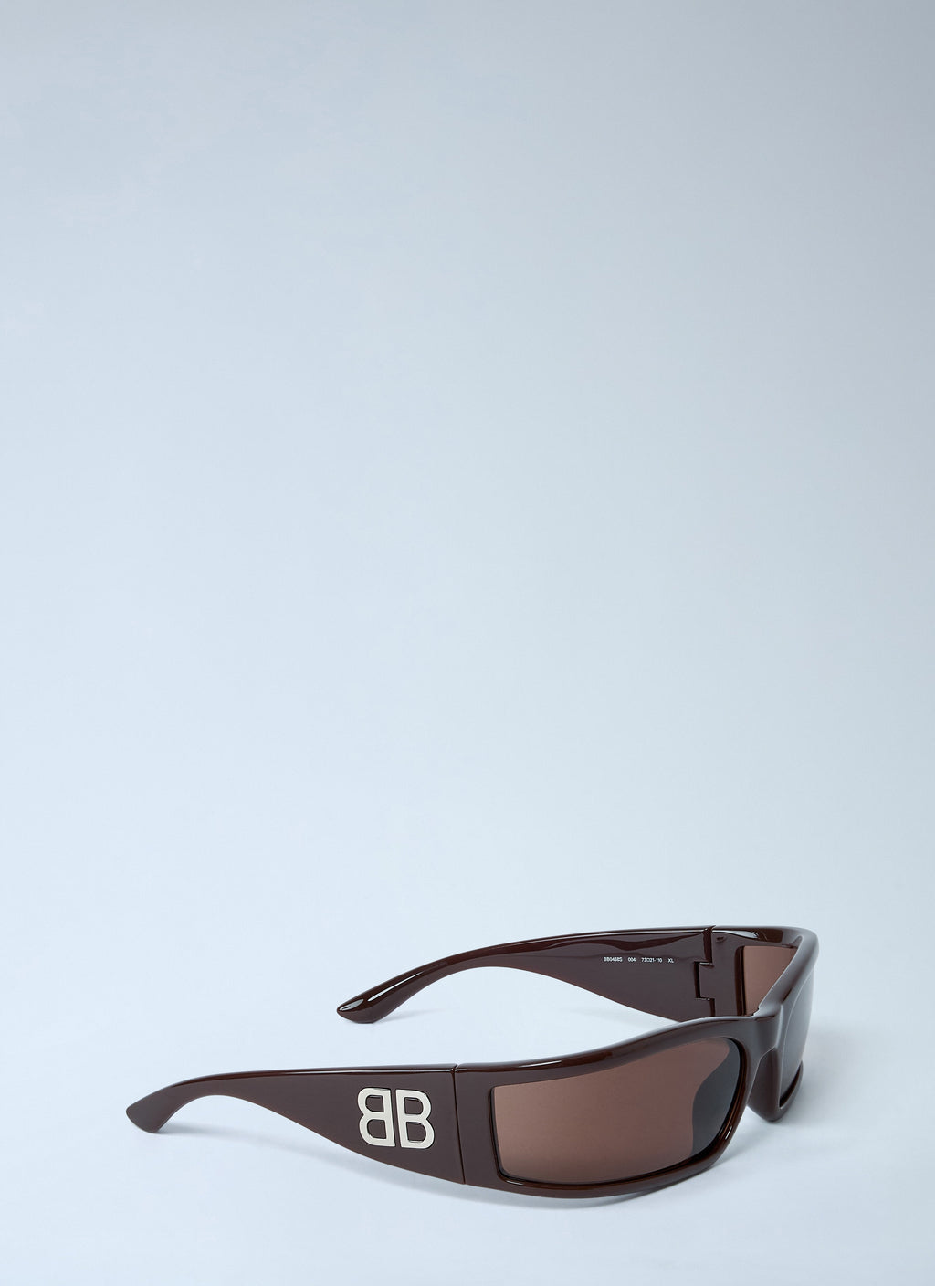 Balenciaga Men's Sunset Rectangle Sunglasses side logo