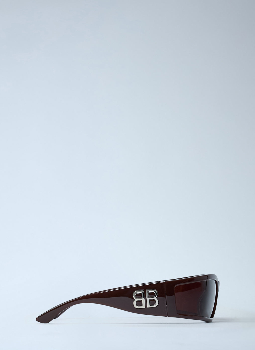 Balenciaga Men's Sunset Rectangle Sunglasses side logo