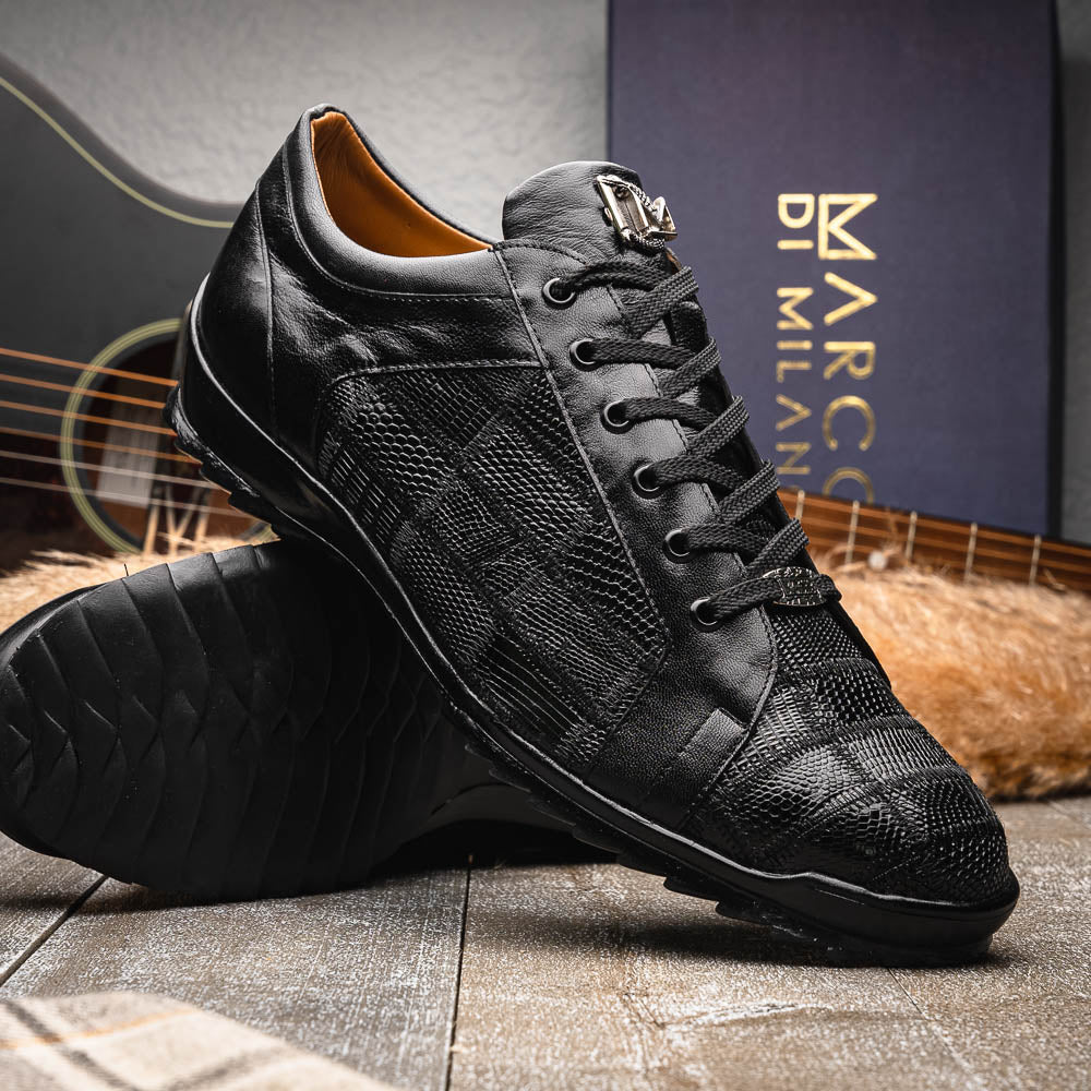 Bari Genuine Lizard skin sneakers men's casual Milano