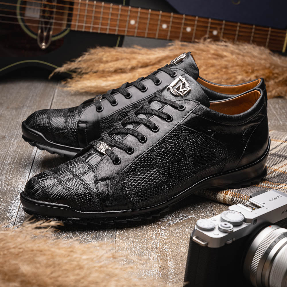 Bari Genuine Lizard skin sneakers men's casual Milano