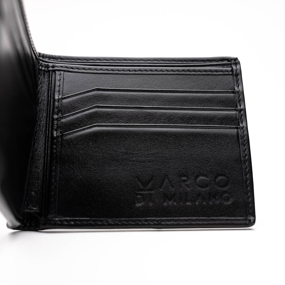 Vallo Wallet Black Marco di Milano designer genuine stingray skin