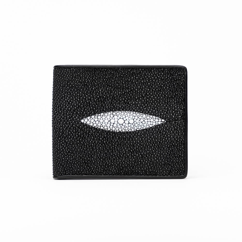 Vallo Wallet Black Marco di Milano designer genuine stingray skin