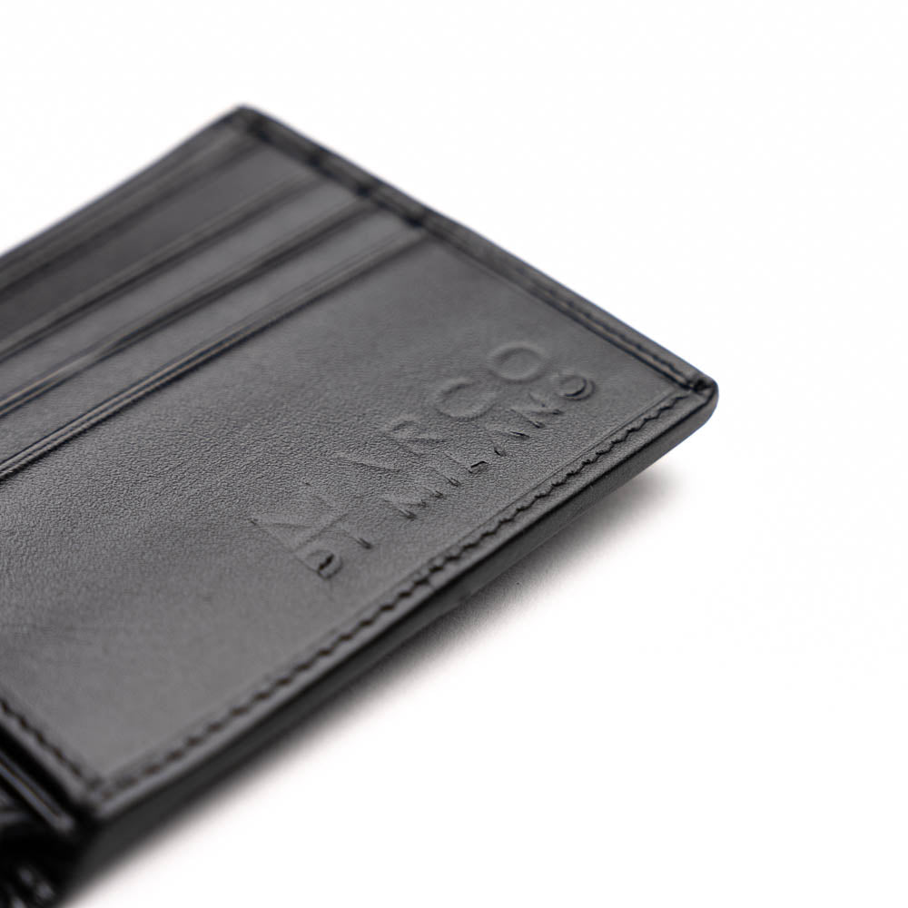 Vallo Wallet Black Marco di Milano designer genuine stingray skin