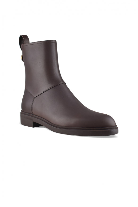 Loro Piana ladies Kilda Boots brown leather ankle booties shoes