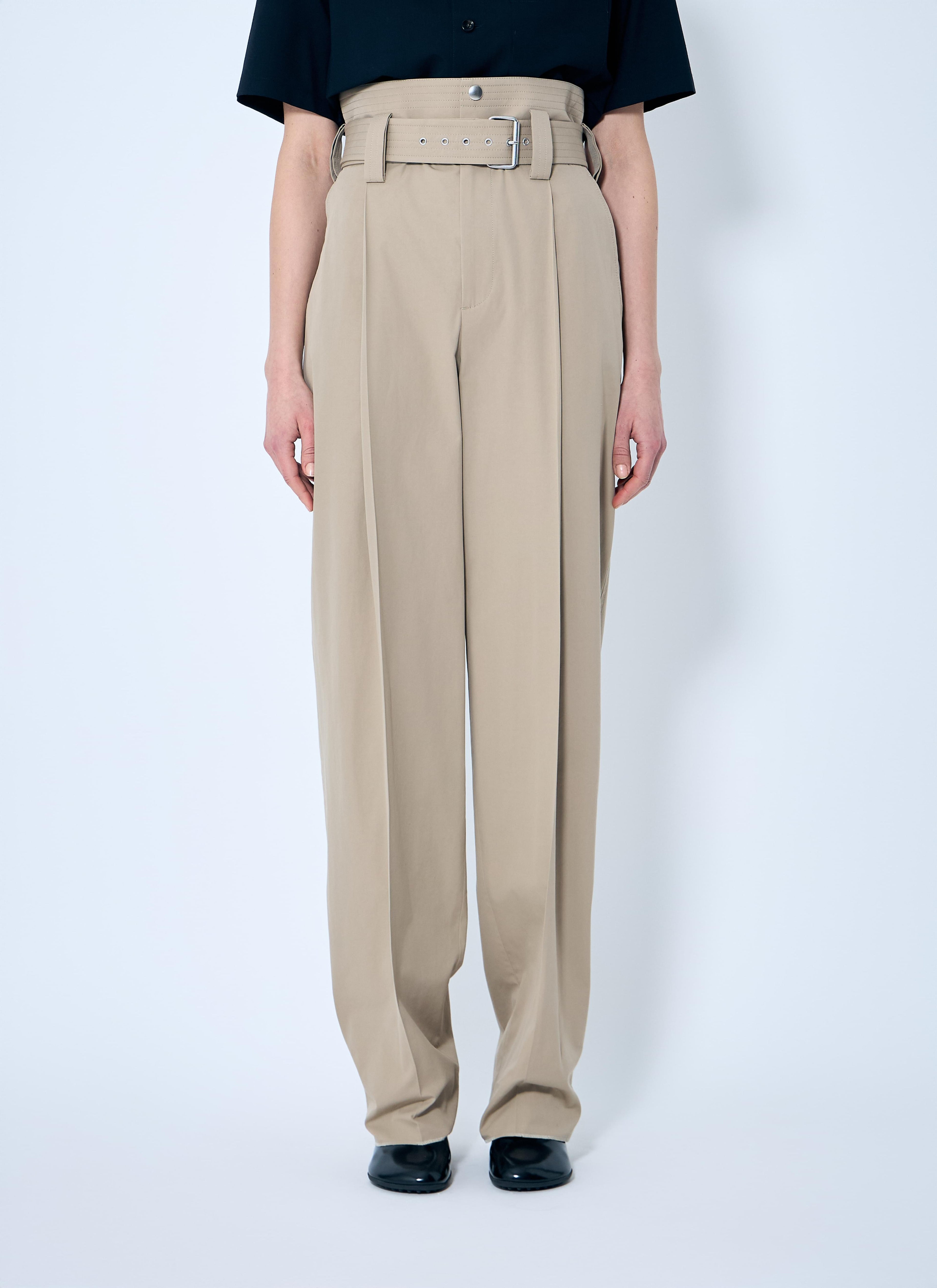 Bottega Veneta ladies Compact weave cotton Pants slacks trousers