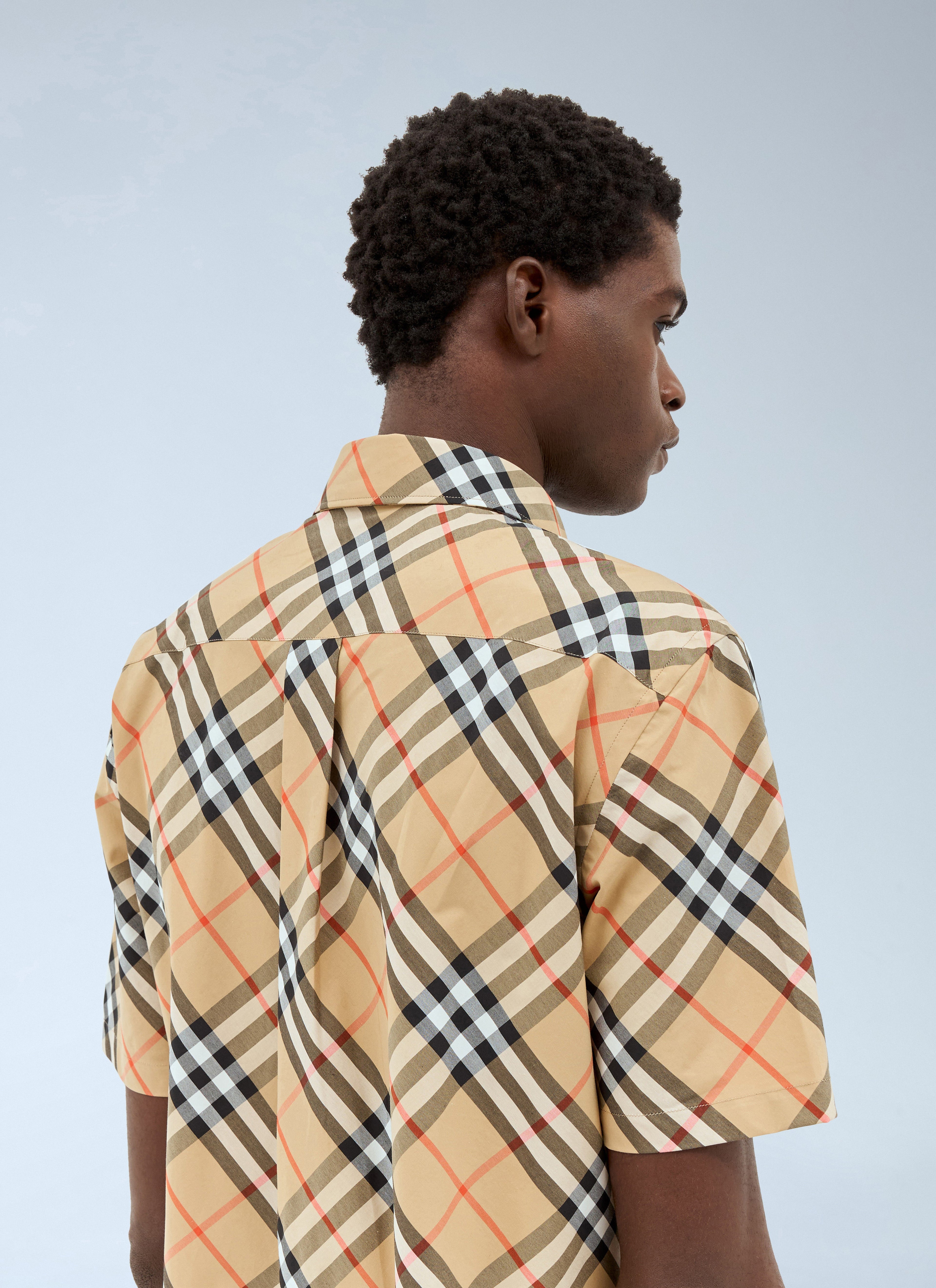 Burberry Men's Check cotton Poplin Shirt plaid button up