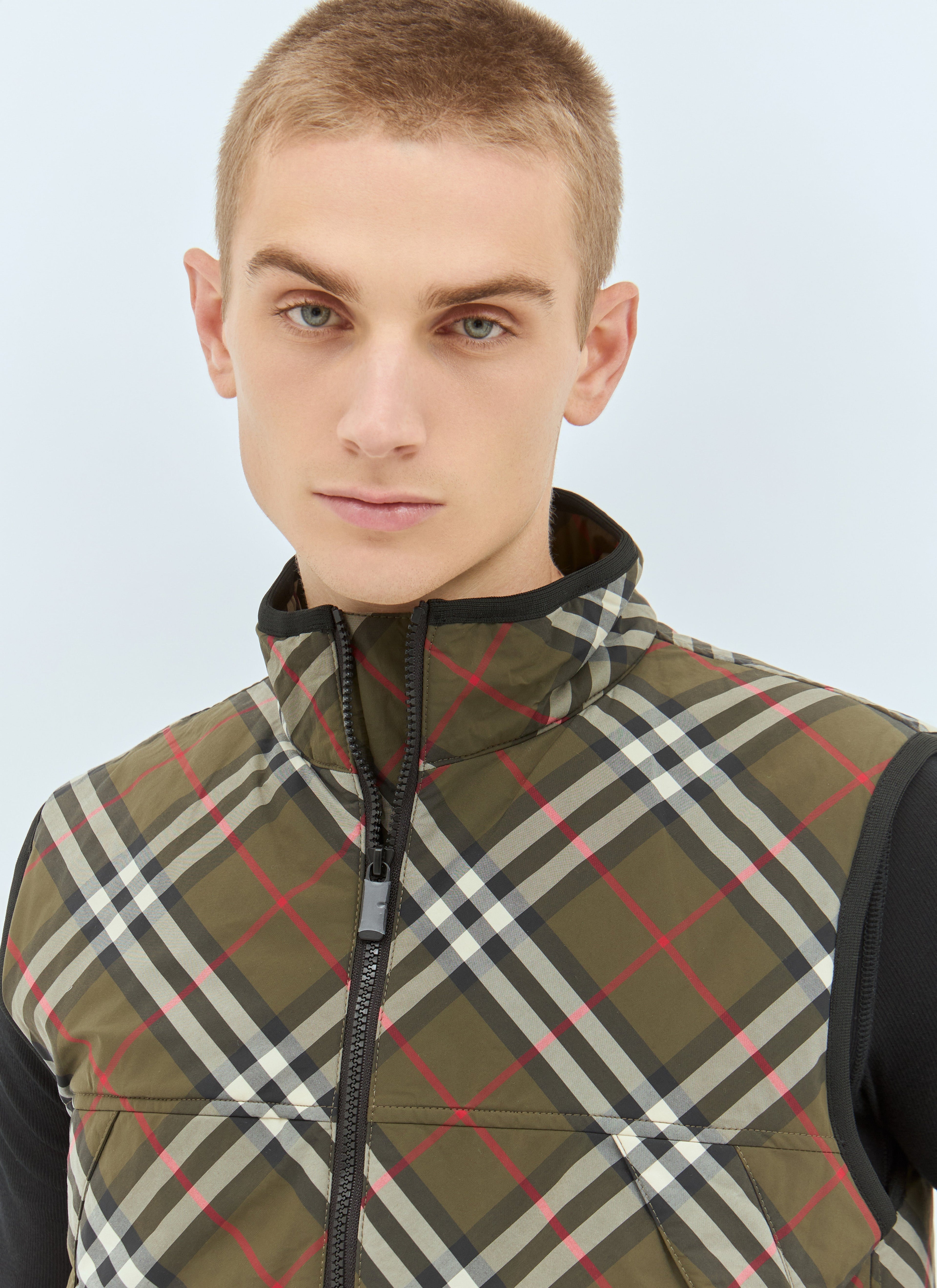 Burberry Men's Check Padded Gilet vest plaid