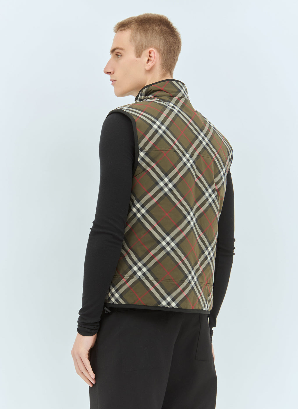 Burberry Men's Check Padded Gilet vest plaid