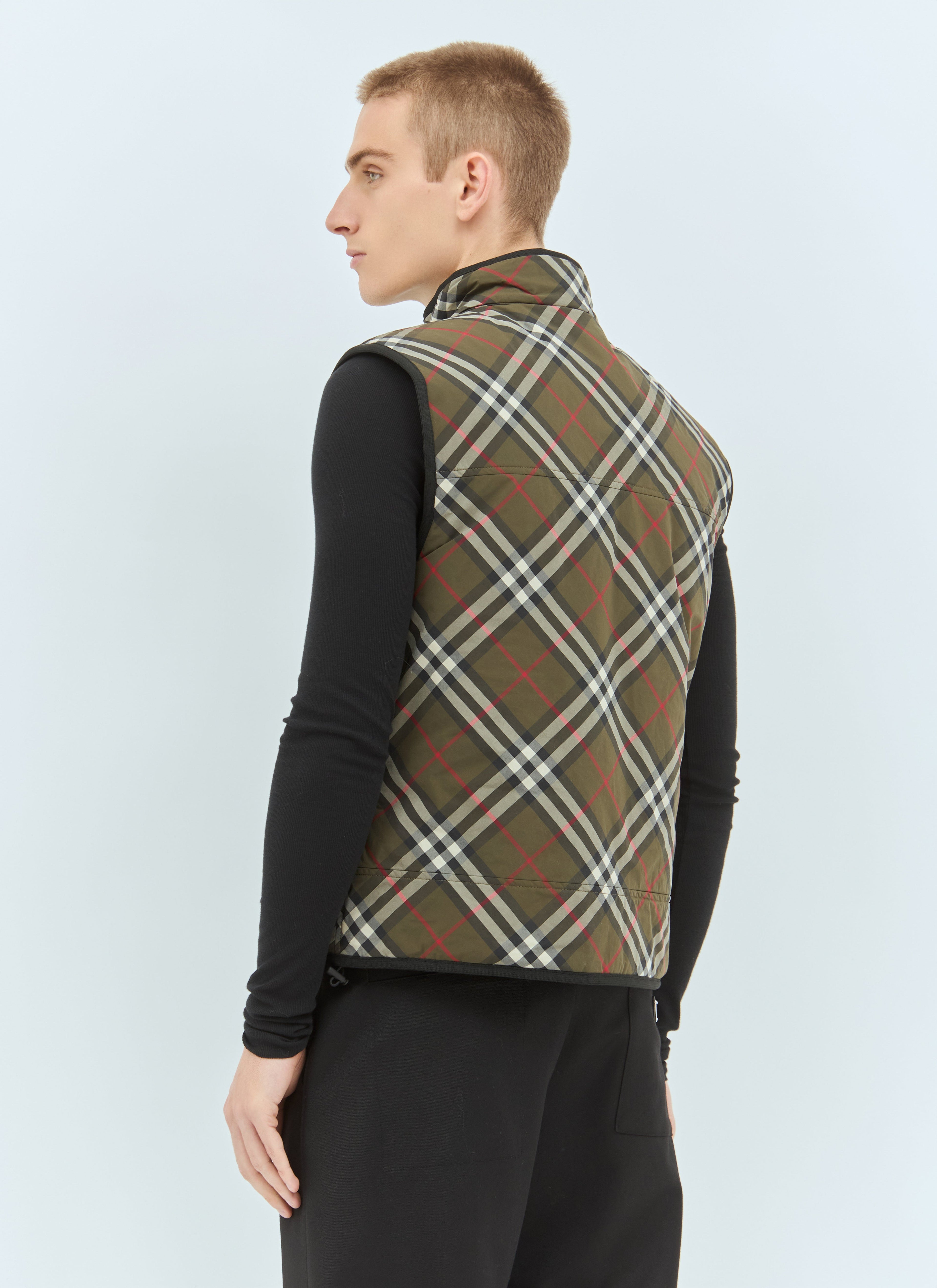 Burberry Men's Check Padded Gilet vest plaid