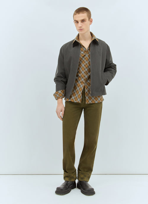 Burberry Men's Check Cotton Shirt plaid button up