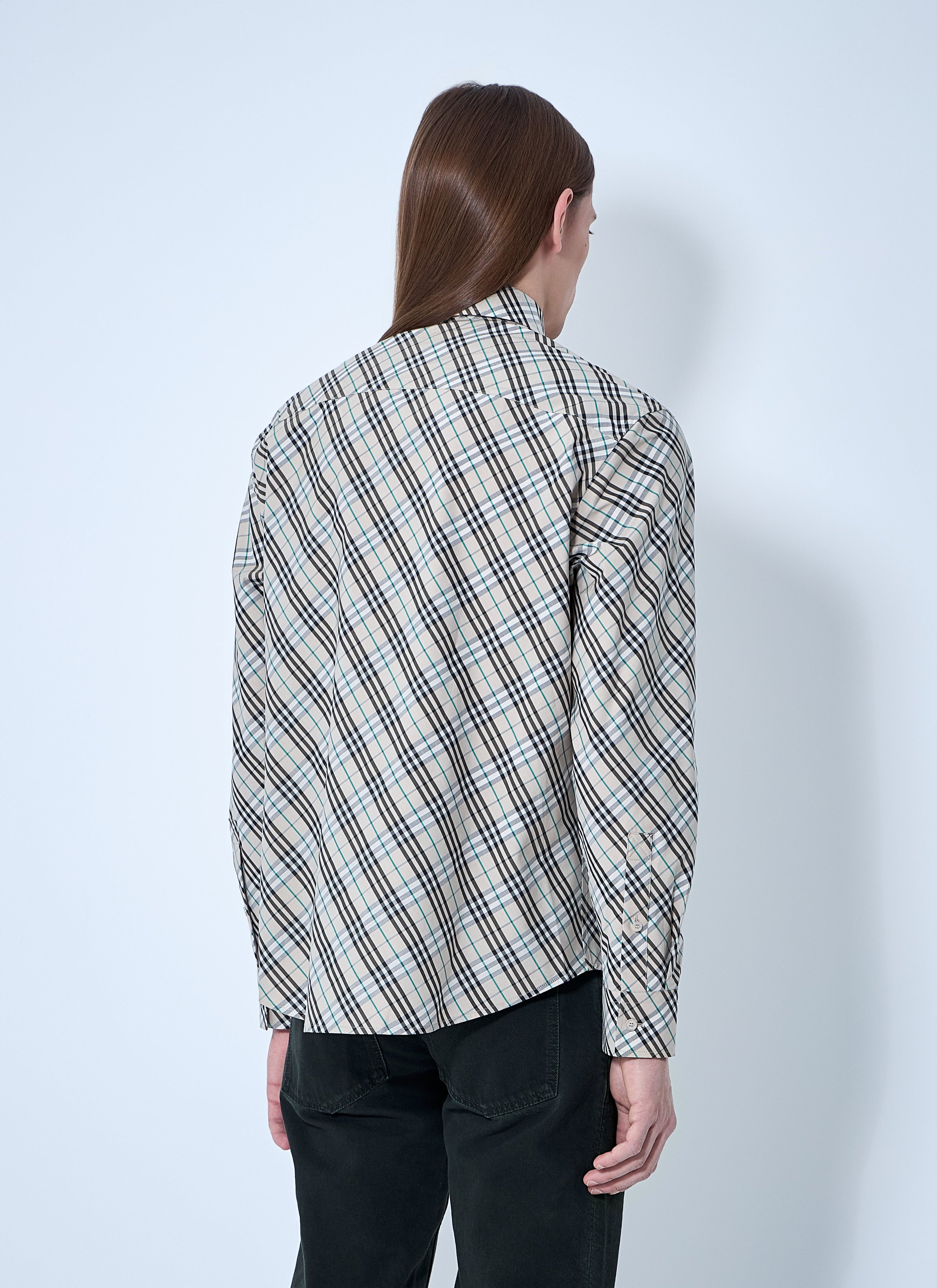 Burberry Men's Checked Shirt button up front plaid