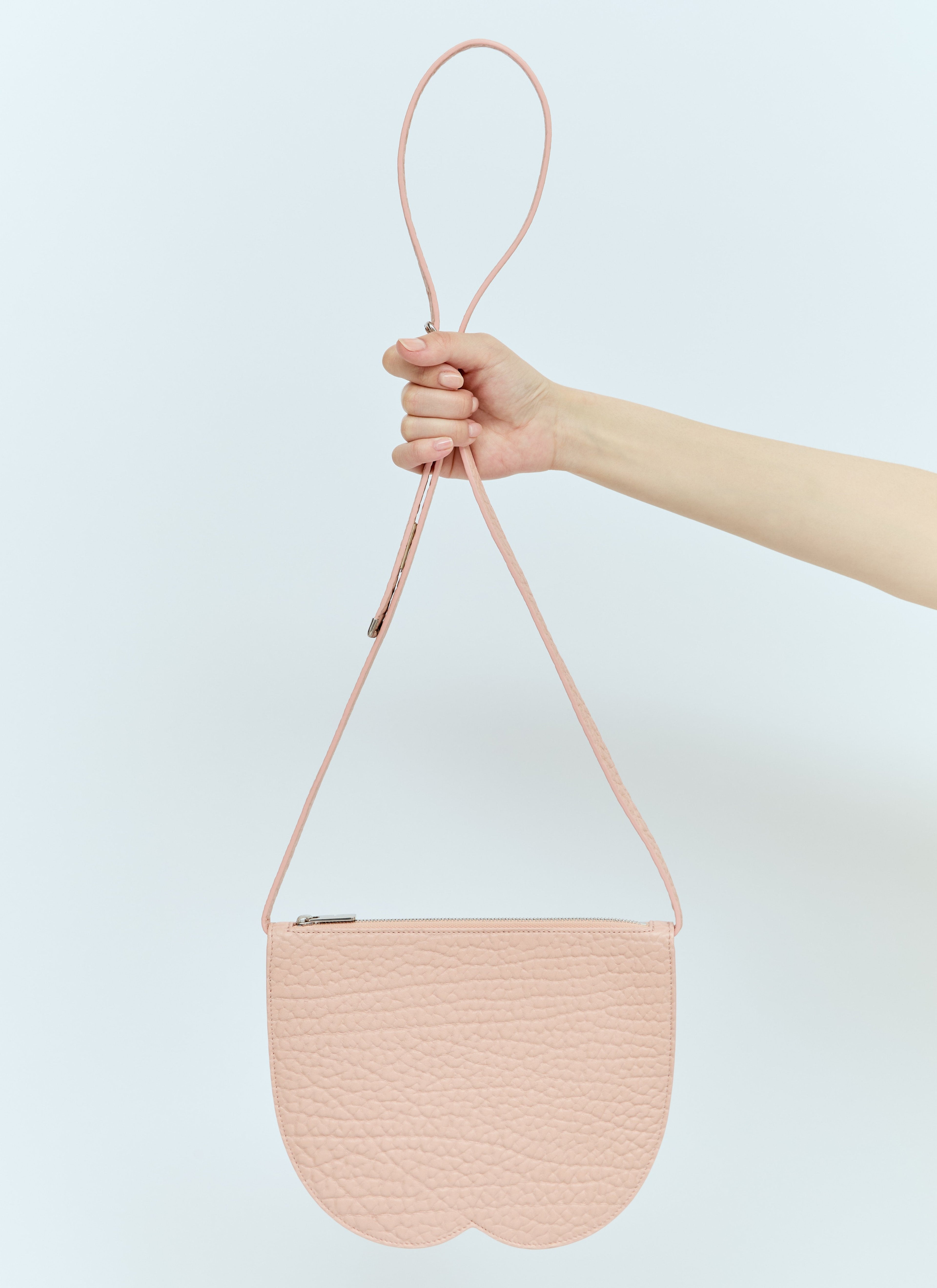 Burberry ladies Chess Pouch Shoulder Bag handbag purse pink leather