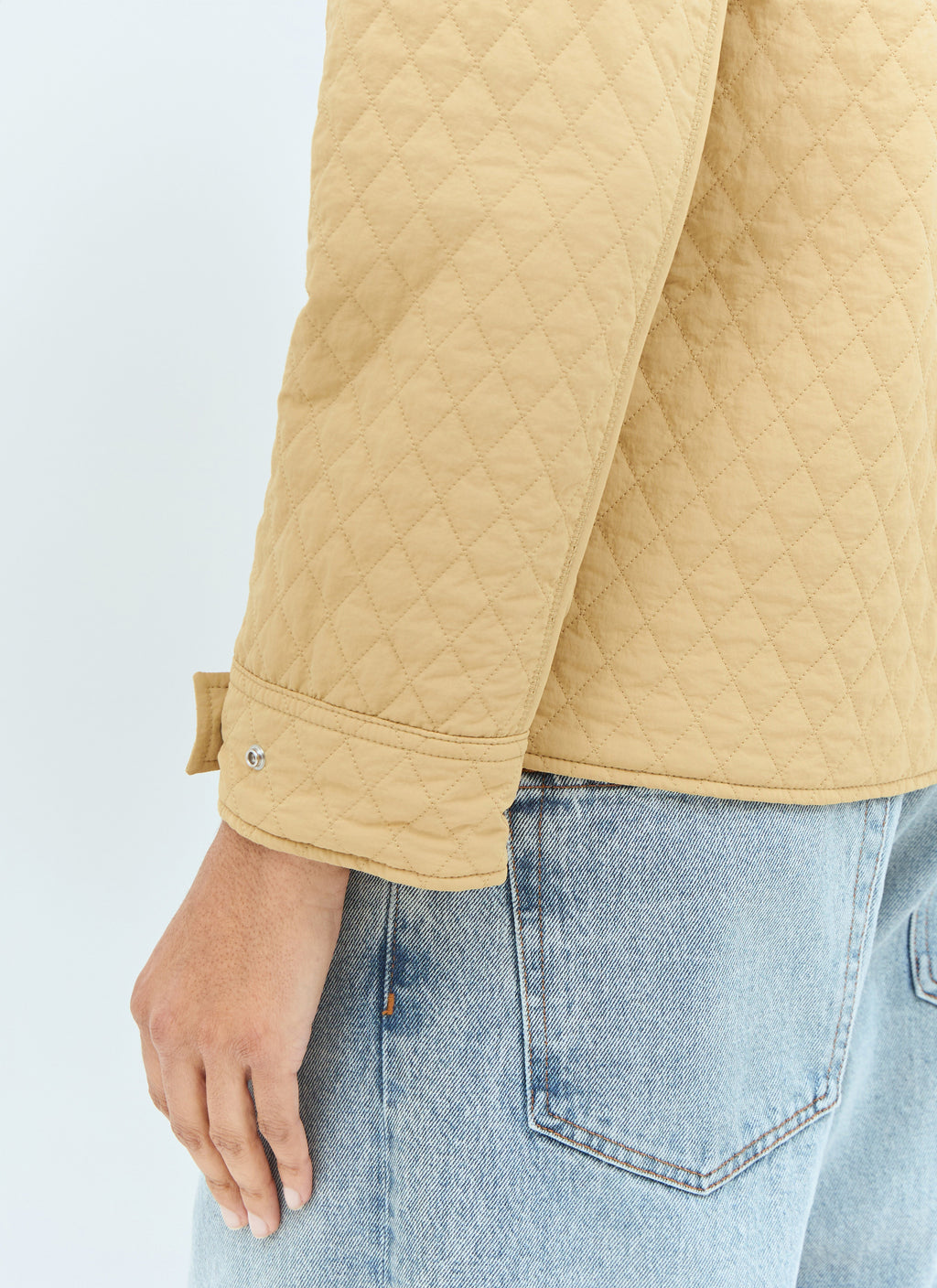Burberry ladies Reversible Quilted Nylon Jacket Coat tan/plaid