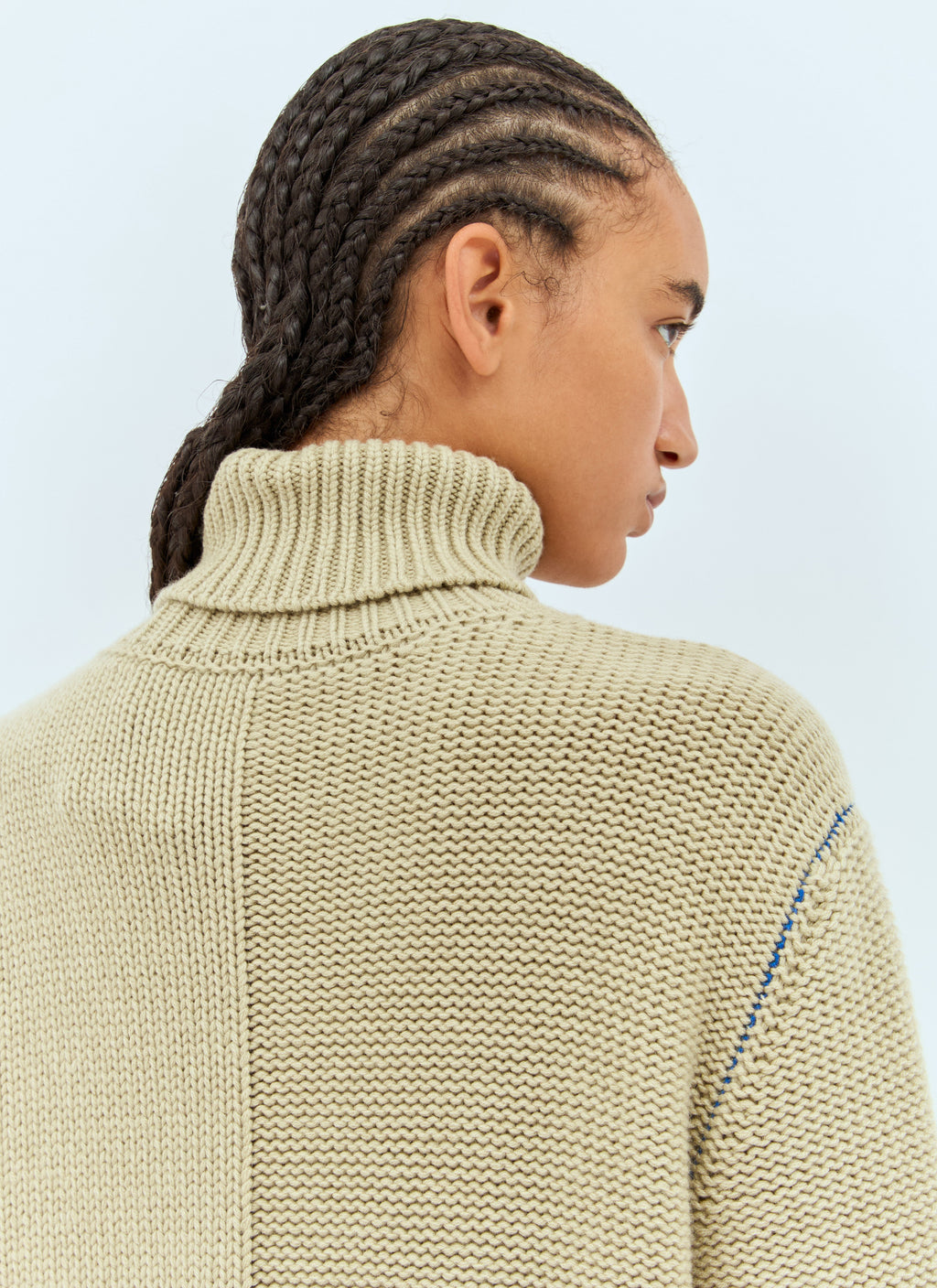 Burberry ladies Cashmere Sweater tan pullover turtleneck top logo