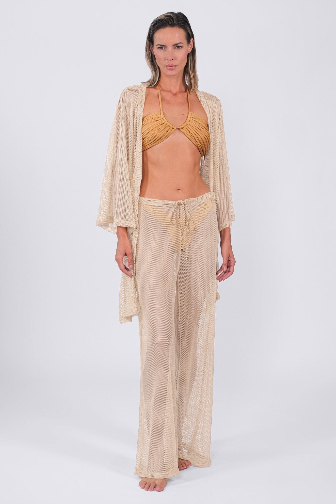 Buzios Shimmer Pants swimsuit coverup beach resort cruise