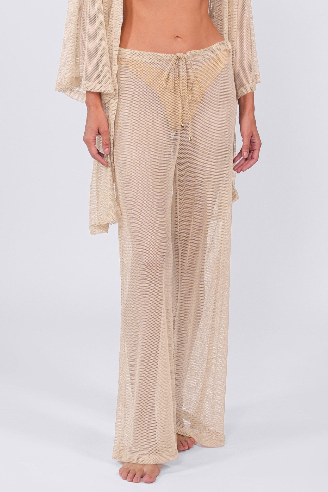 Buzios Shimmer Pants swimsuit coverup beach resort cruise