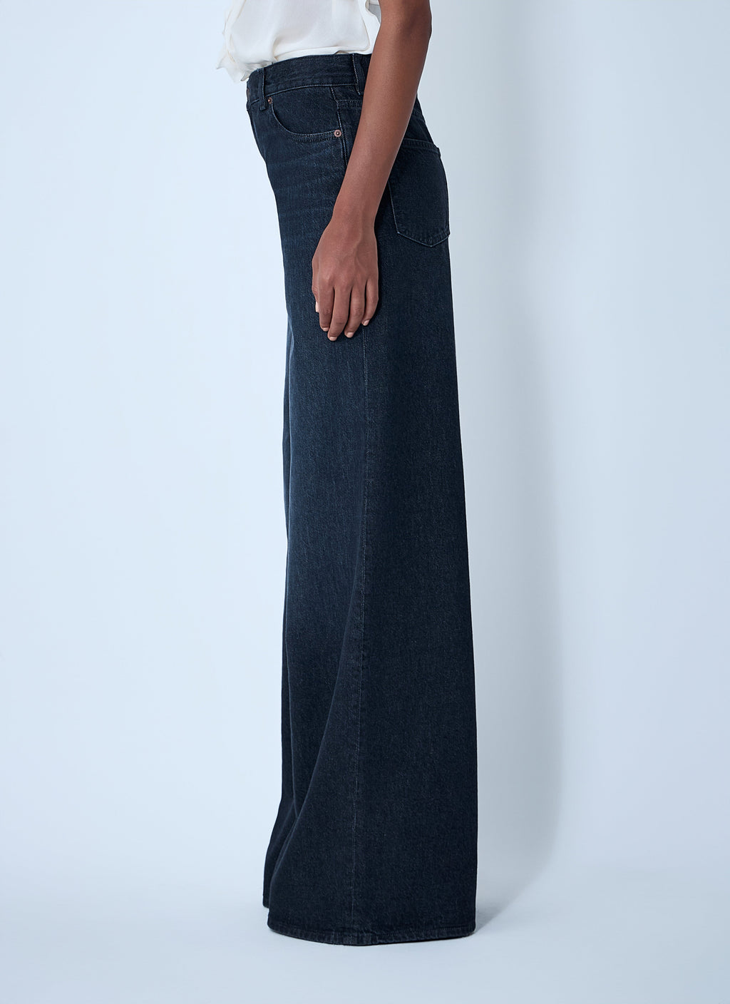 Chloé ladies Five-Pocket Blue Jeans denim barrel flare