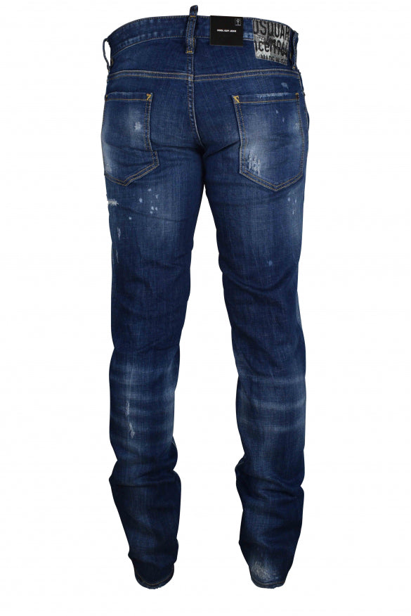 Dsquared2 Men's Cool Guy Blue Jeans denim logo patch