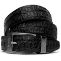 Riccardo Belt Black genuine caiman skin men's black Marco di Milano