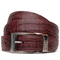 Riccardo Belt Wine genuine Caiman skin Milano men's Italy