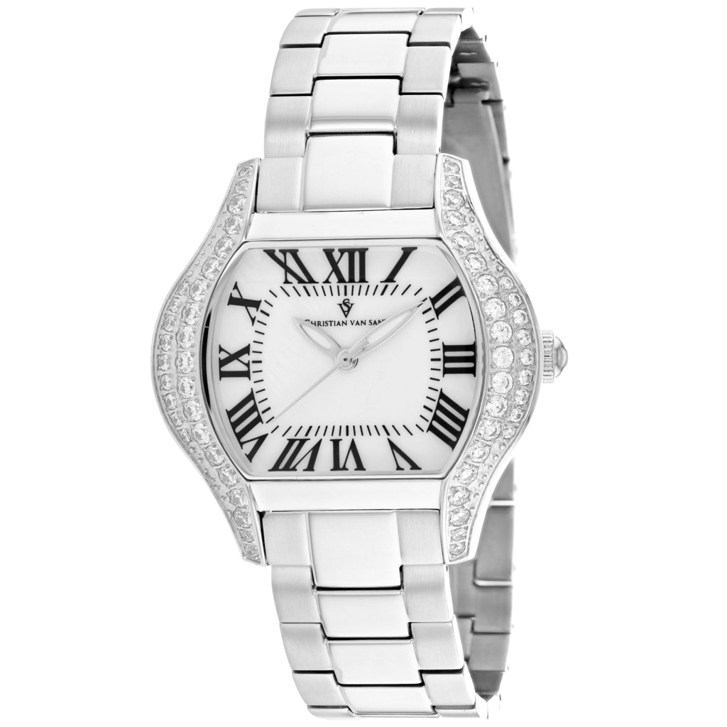 Christian Van Sant Ladies Bianca Watch Luxury Designer Silver