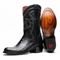 Denver Black Marco Ostrich leg boots men's Coming Soon Pre-Order