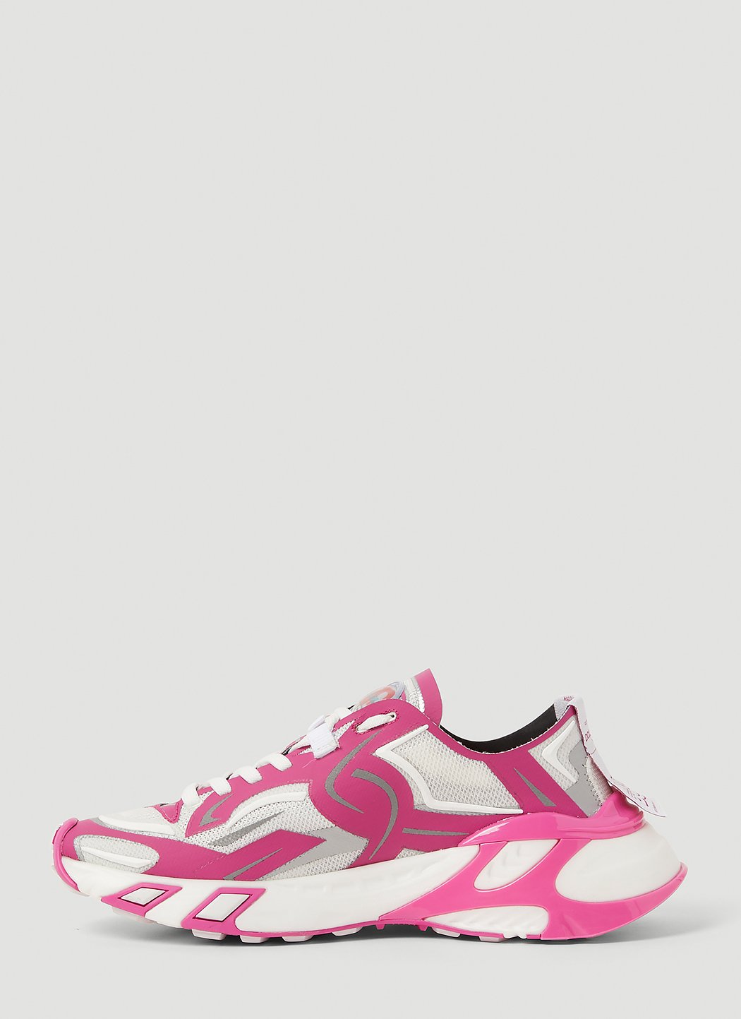 Dolce & Gabbana ladies Dragon Sneaker hot pink white shoes athletic trainers