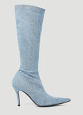 Diesel ladies D-Venus Kbt Boots denim stiletto boots heels