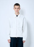 Dries Van Noten Men's Veper Jacket coat white zip up