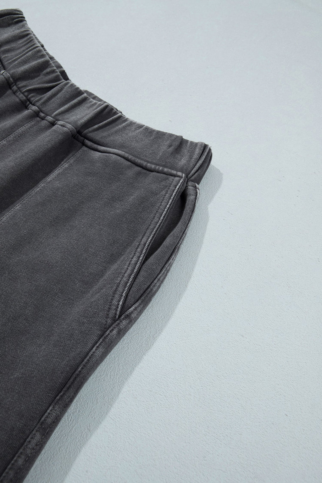 Lola Mineral Wash Seam Detail Elastic Waist Barrel Pants Indie Ladies